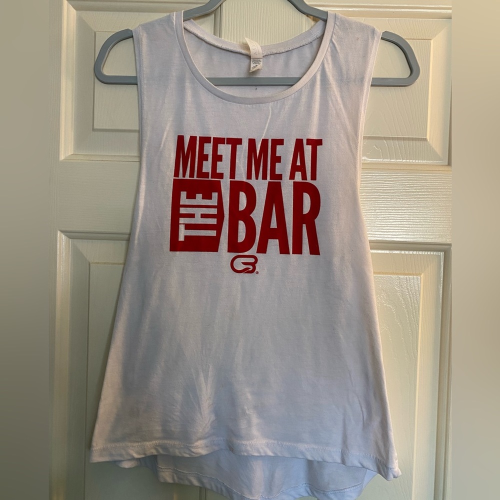 “Meet me at the bar” Cyclebar tank